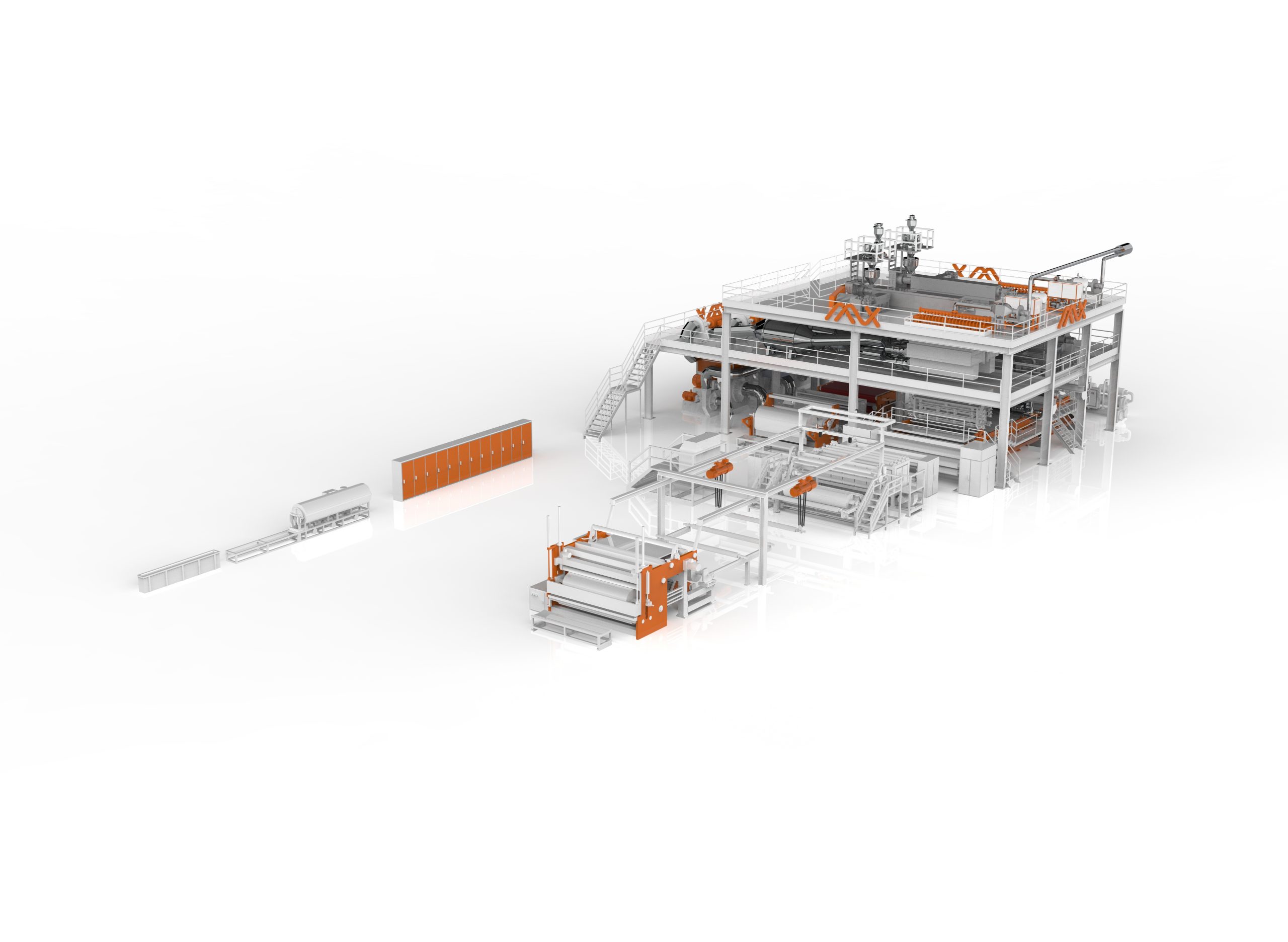 Ligne de production de non-tissés Spunmelt SMS