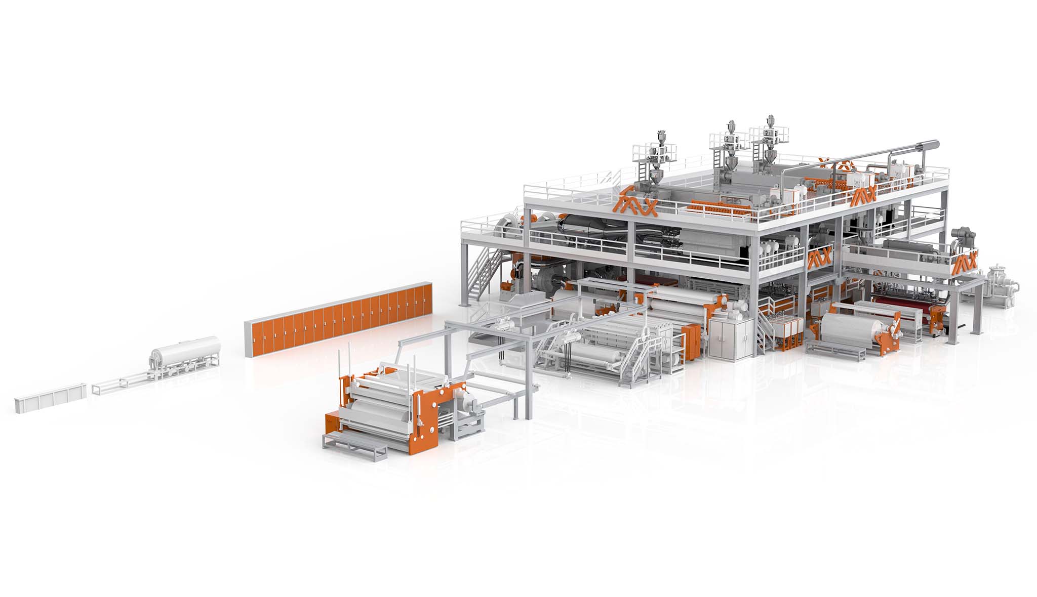 Ligne de production de non-tissés Spunmelt SSMMS